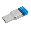 Kingston MobileLite Duo 3C microSD-Kartenleser, USB Typ-C, silber