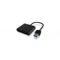 ICY BOX IB-CR301-U3 - CF,MicroSD (TransFlash),SD,SDHC,SDXC - Schwarz - 5000 Mbit/s - Aluminium - USB 3.0 - 44 g