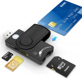 More about Smart Card Reader USB 4 Anschlüsse USB Hub,USB Common Access CAC-Karte,SDHC/SDXC/SD und Micro SD Kartenleser für SIM und MMC RS&