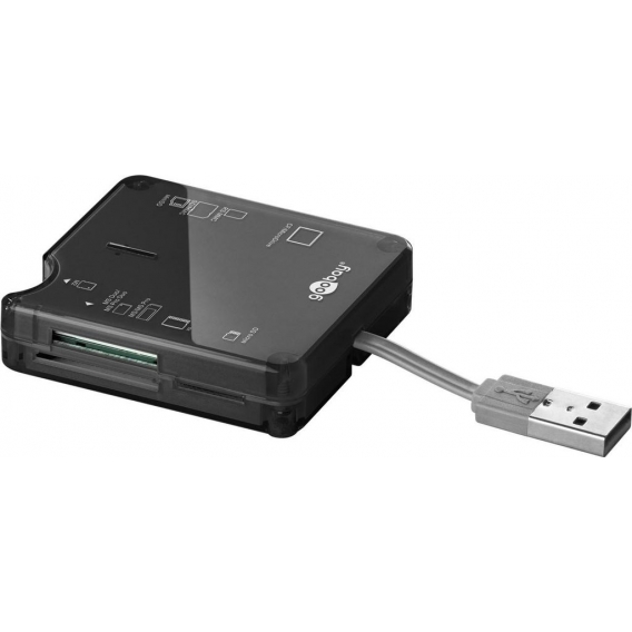 All-in-one Kartenlesegerät USB 2.0, Schwarz