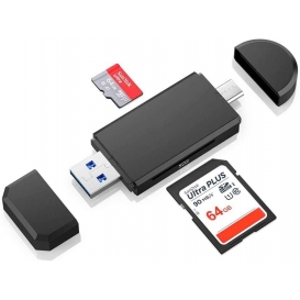 More about 3.0 USB Typ C Kartenleser, SD / Micro SD Kartenleser Speicherkartenleser mit Micro USB OTG, USB 3.0 Adapter für Samsung, Huawei,