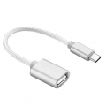 1 Stück Typ C zu USB A Kabel , Farbe Silber
