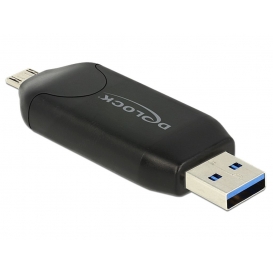 More about Delock Micro USB OTG Card Reader + USB 3.0 A male - Kartenleser (MS, MMC, SD, microSD, SDHC, SDXC) - USB 2.0/USB 3.0