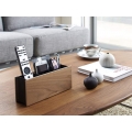 Yamazaki Tischorganizer schwarz aus Holz und Metall für Fernbedienung Handy Stifte 02731