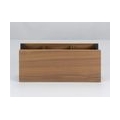 Yamazaki Tischorganizer schwarz aus Holz und Metall für Fernbedienung Handy Stifte 02731