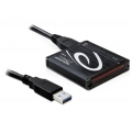 Delock USB 3.0 Card Reader All in 1 - CF - Speicherstick (MS) - microSDHC - MMC - MS Duo - MS PRO - MS PRO Duo - SD - SDHC - SDX