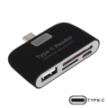 4in1 USB-C Typ-C 3.1 OTG Adapter + Kartenleser Micro USB SD microSD Kartenlesegerät  Adapter Connection Kit für ACER Alcatel Bla