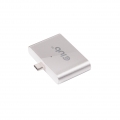 CLUB3D USB C Smart Reader, Andocken, USB 3.2 Gen 1 (3.1 Gen 1) Type-C, Aluminium, Silber, Weiß, MicroSD (TransFlash), SD, Alumin