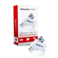TECHNOSMART Micro-SD-Kartenleser, USB-OTG Mirco USB Stick für Speicherkarten, Für PC, Notebook, Tablet und Smartphone, 2 in 1 US