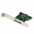 StarTech.com 2 Port PCI Express SuperSpeed USB 3.0 Schnittstellenkarte mit UASP - SATA Strom, PCIe, USB 3.2 Gen 1 (3.1 Gen 1), N