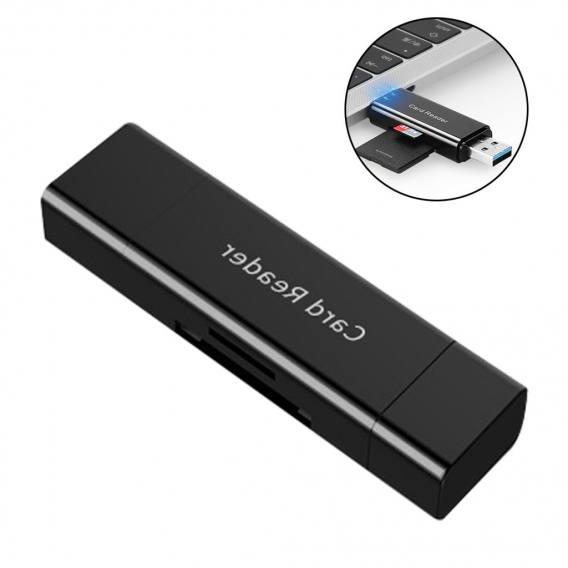 USB 2.0 kartenlesegerät , SD/TF kartenleser, 2-in-1 USB Typ C, SD/TF Speicherkartenleser, für PC, Mac, Windows, Smartphones, SDH