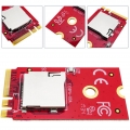 BeMatik - Sockel Konverter Modul M.2 PCIe A-E Key zu MicroSD