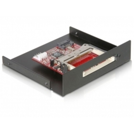 Card Reader, SATA, 3,5" zu Compact Flash Typ I an II und IBM Micro Drive, Delock® [91635]