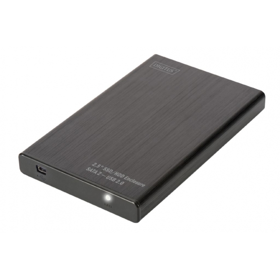 DIGITUS 2,5" SATA Festplatten-Gehäuse USB 2.0 schwarz