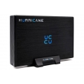Hurricane GD35612 Aluminium externes Festplattengehäuse 3.5 Zoll USB 3.0 für Mac, PC, Backup