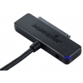 Poppstar Festplatten-Adapter (USB 3.1 Gen 2 Typ C) Sata USB Kabel für externe Festplatten (SSD, HDD, 2,5 u. 3,5 Zoll), bis zu 10