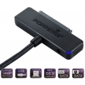 Poppstar Festplatten-Adapter (USB 3.1 Gen 2 Typ C) Sata USB Kabel für externe Festplatten (SSD, HDD, 2,5 u. 3,5 Zoll), bis zu 10