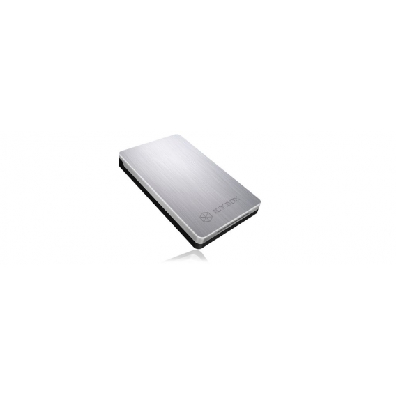 Icy Box externes Gehäuse 2,5 Zoll 6,35 cm USB 3.0 Anschluss silber