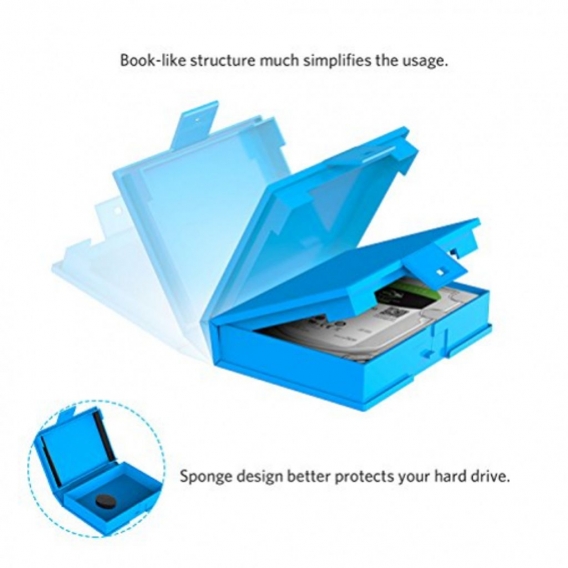Inateck 3,5' HDD Festplatten Schutzhülle, Festplattenhülle, Festplattentasche, HDD Schutzhülle, stoßfest, staubgeschützt, antist