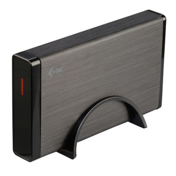 i-tec USB 3.0 Mysafe externes Festplattengehäuse schwarz [für 3,5" (8,9cm) SATA HDD/SSD, Aluminium]