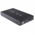 3,5 \'\' SATA IDE zu USB 2.0 Adaptergehäuse Aufbewahrungsbox schwarz Farbe Schwarz