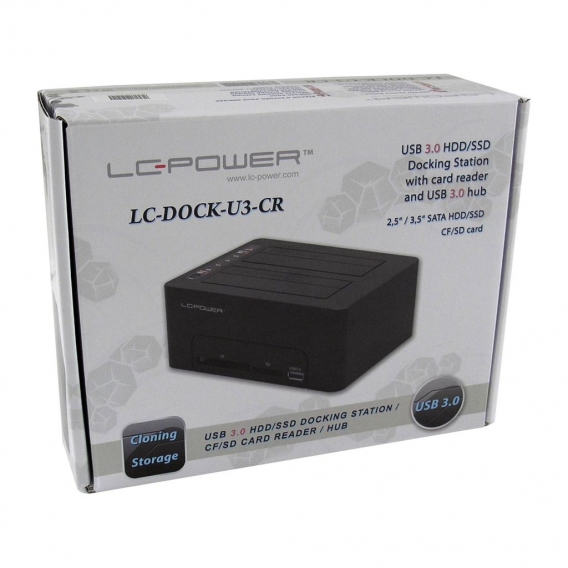 LC Power LC-DOCK-U3-CR HDD docking station CF/SD card r