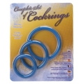 Set of Cockrings blue 35-40-50mm