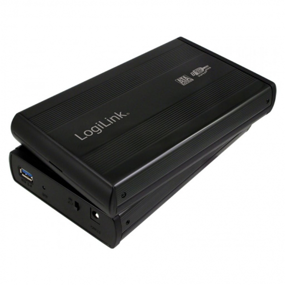LogiLink Festplattengehäuse 3,5 Zoll S-ATA USB 3.0 Alu schwarz