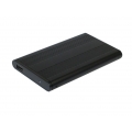 Aluline externes USB 2.0 Gehäuse für 2,5" S-ATA Festplatten, schwarz, Good Connections®