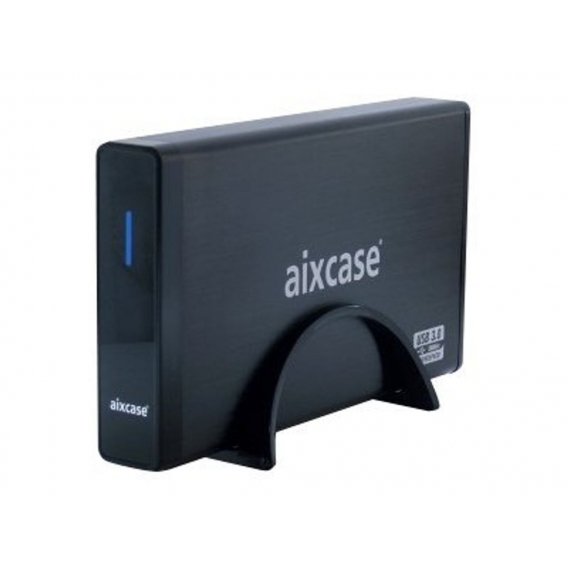 aixcase Gehäuse blackline USB3.0 3.5' 8.9cm SATA HDD ALU