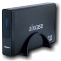 aixcase Gehäuse blackline USB3.0 3.5' 8.9cm SATA HDD ALU