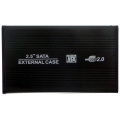 SATA/USB2.0 ext. HDD-Case schwarz ID6895