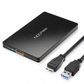 More about deleyCON SSD Festplattengehäuse USB 3.0 für 2,5“ Zoll SATA 3 SSD / HDD / 7mm SATA III Festplatten Externes Gehäuse UASP [Schwarz