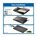 deleyCON SSD Festplattengehäuse USB 3.0 für 2,5“ Zoll SATA 3 SSD / HDD / 7mm SATA III Festplatten Externes Gehäuse UASP [Schwarz