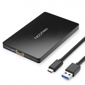More about deleyCON SSD Festplattengehäuse USB 3.0 für 2,5“ Zoll SATA 3 SSD / HDD / 7mm SATA III Festplatten Externes Gehäuse UASP USB C [S