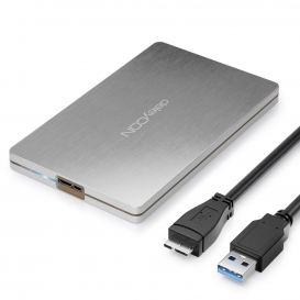 More about deleyCON SSD Festplattengehäuse USB 3.0 für 2,5“ Zoll SATA 3 SSD / HDD / 7mm SATA III Festplatten Externes Gehäuse UASP [Silber 