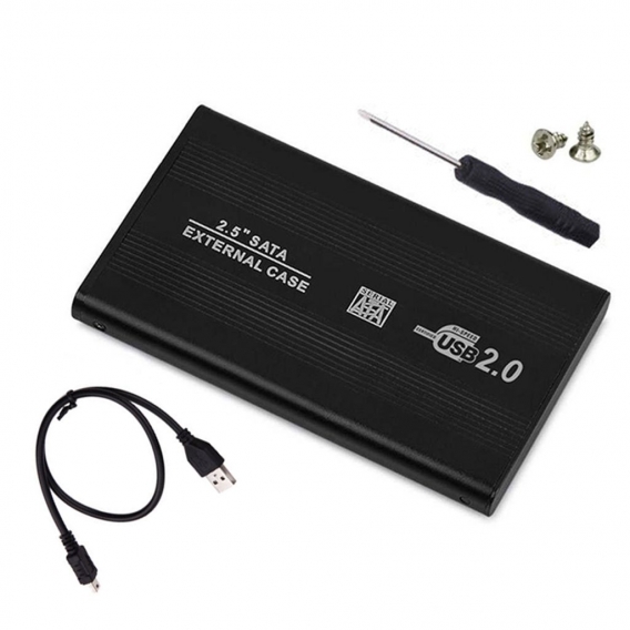 I49C Bolwins 2,5" USB 2.0 SATA Festplatte Extern Gehäuse HDD Festplatte Gehäuse Case Box