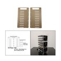 DIY 3,5 Zoll Acryl Multi-Layer-Festplattenhalterung Rack Schreibtisch-Aufbewahrungsbehälter für HDD Mechanische Festplatte Solid