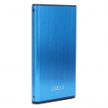 2,5-Zoll-USB3.0-Festplattenbox Aluminiumlegierung USB3.0 zur seriellen SATA-Festplattenbox (blau)