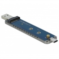 Delock 42616 - SSD-Gehäuse - M.2 - M.2 - 10 Gbit/s - USB Konnektivität - Silber