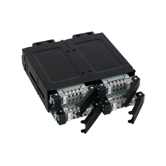 Icy Dock MB699VP-B - 15 mm - 2 Lüfter - 4 cm - 32 Gbit/s - Festplatte - Leistung - Schwarz