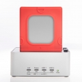 Poppstar Silikon Festplatten-Schutzhülle (für 3,5 Zoll (8,9 cm) HDD Festplatte (bis 26 mm Höhe)), Vibrationsdämpfung - Stoßdämpf