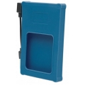 Manhattan Gehäuse 6,3cm SATA USB 2.0 Silikon blau retail
