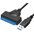 USB 3.0 Zu SATA Adapter Konverter für 2,5 Zoll Festplatten Laufwerke SSD/HDD, 20cm, Unterstützt UASP