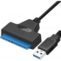 USB 3.0 zu SATA Adapter Kabel, Super Speed 2.5" HDD/SSD Festplatte Driver Konverter/Adapterkabel, Unterstützt UASP SATA III, Kom