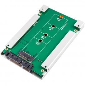 More about BeMatik - SATA Festplatte Adapter auf SSD NGFF M.2 1-Port mit Aluminium Gehäuse mit 2,5" Adapter