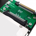 BeMatik - 2,5 "bis 3,5" Festplattenadapter Typ U.2 NVMe auf U.2 SAS SATA SSD HDD