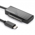 deleyCON USB 3.0 SATA Adapter Kabel USB C zu 2,5" Zoll Festplatten Laufwerke HDDs SSDs 5 GBit/s UASP SATA I II III Plug&Play
