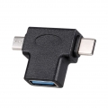 Typ-C Micro-USB-OTG-Adapter Micro-USB Typ-C zu USB3.0 OTG-Anschluss Typ-C Micro-USB-Stecker zu USB3.0-Buchse OTG-Adapter