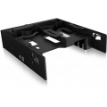 RAIDSONIC ICY BOX Festplatteneinbaurahmen, 2x2,5'' + 1x3,5'' HDD/SSDs in 5,25'' Schacht, Frontblende